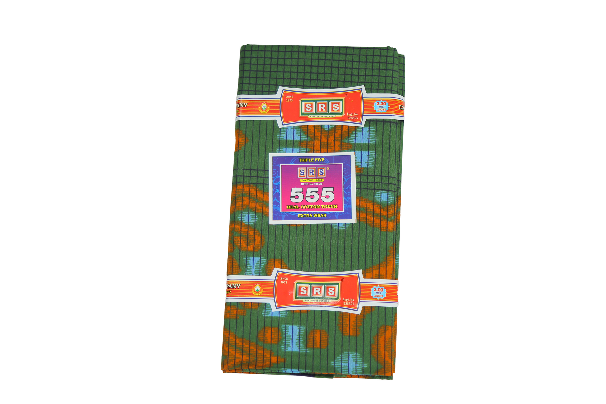 Polyester Printed Lungi - 555 Polyester Brand - SRS