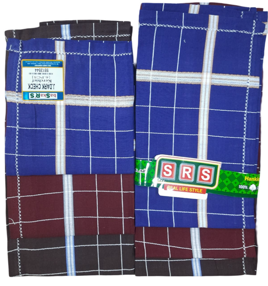 Men's Kerchief - J. Dark Check Brand - SRS