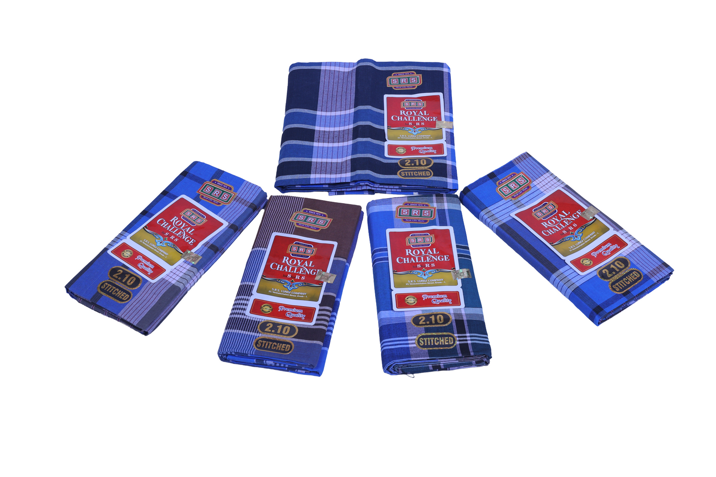 Checked Lungi - Royal Challenge Brand - SRS