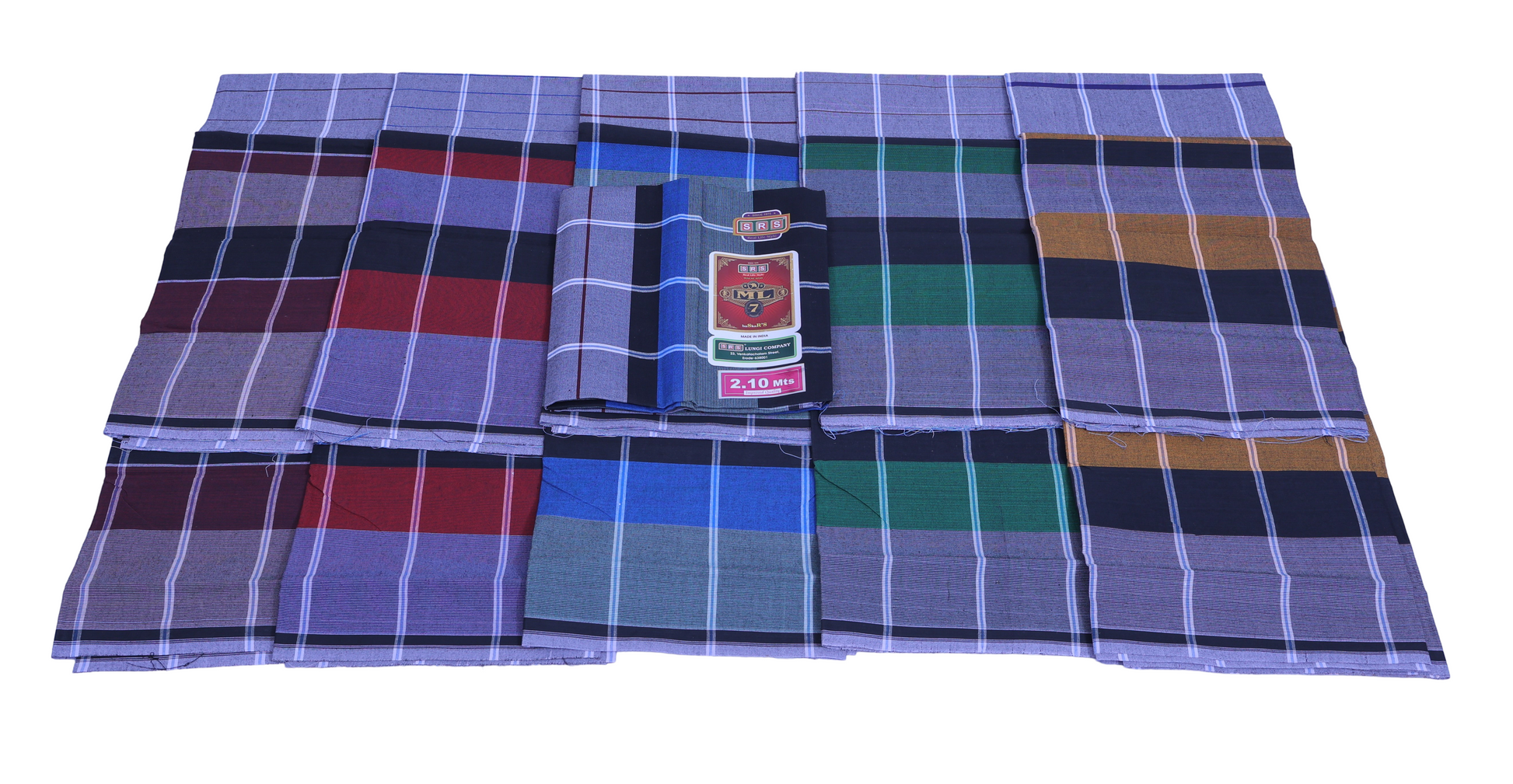 Checked Lungi - ML 7 Brand - SRS