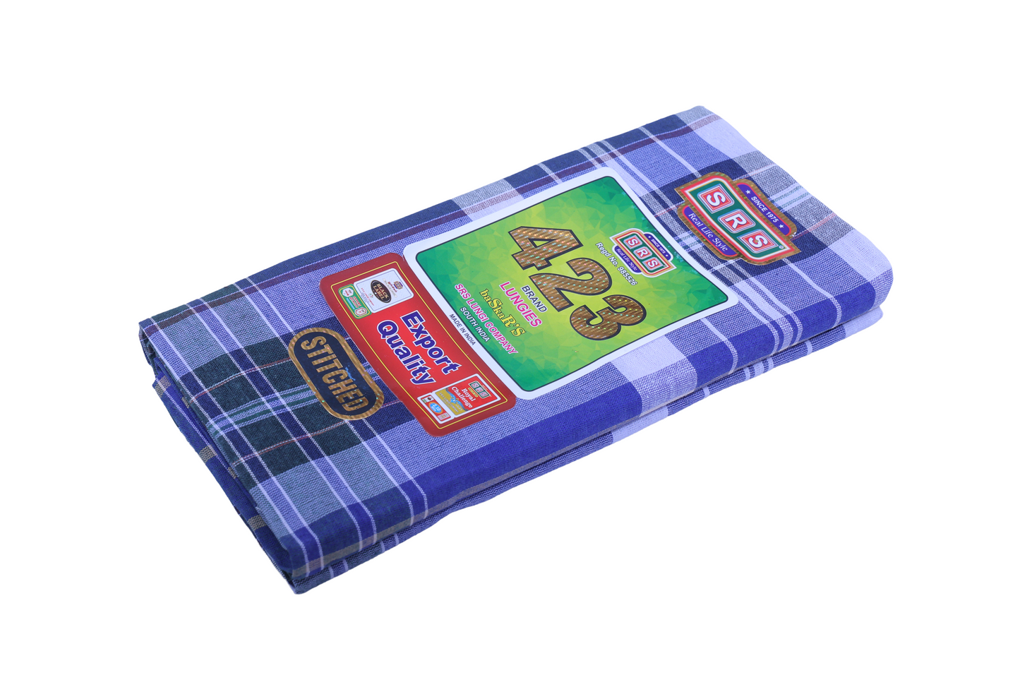 Checked Lungi - 423 Brand - SRS