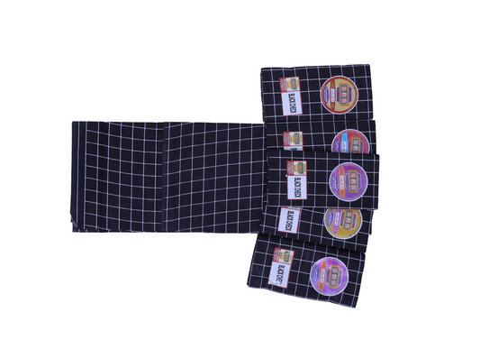 Printed Lungi - Black Check Brand - SRS