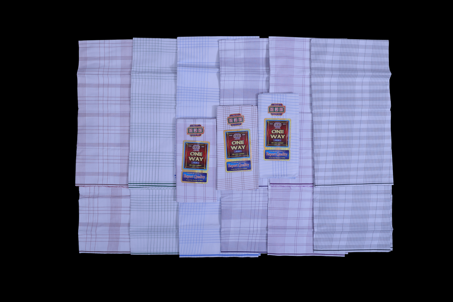 White Printed Lungi - One Way Brand - SRS