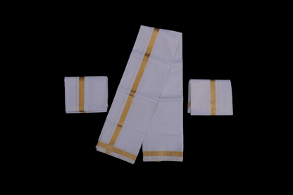 White Dhoti - Wedding Dhotis Brand - SRS