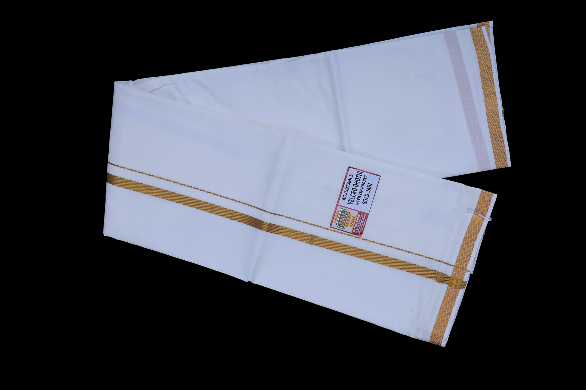 White Dhoti - Velcro Brand - SRS