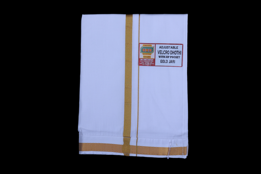 White Dhoti - Velcro Brand - SRS