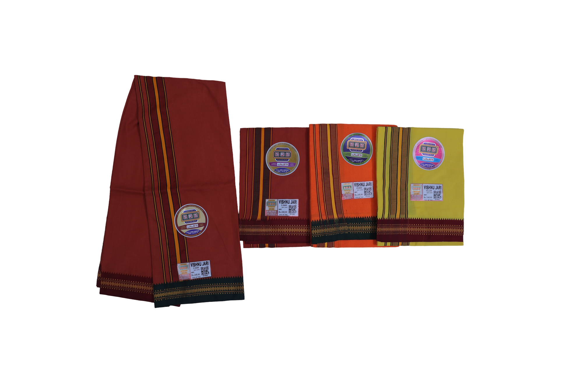 Colour Dhoti - Vishnu Jari Brand - SRS