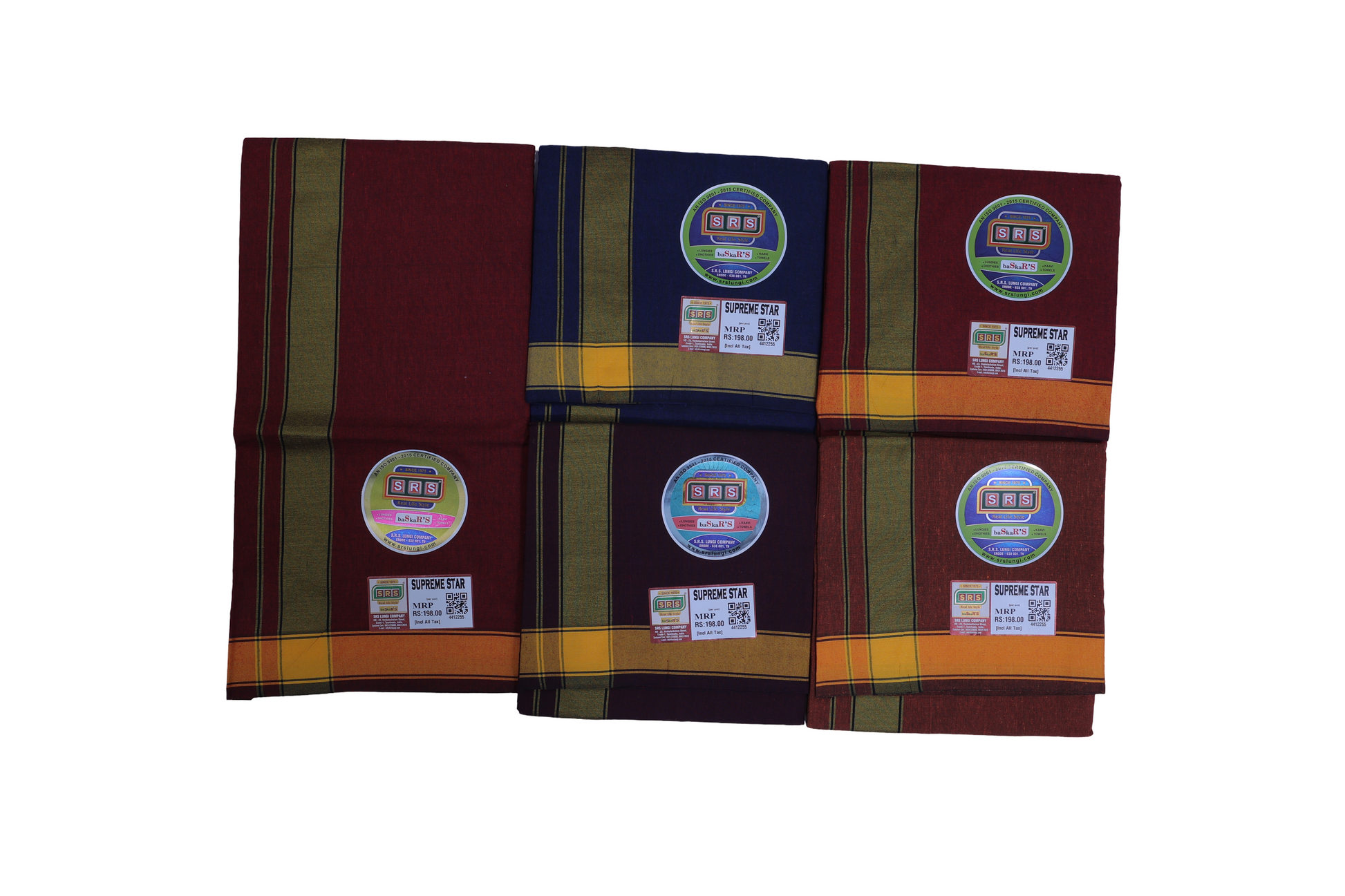 Colour Dhoti - Supreme Star Brand - SRS