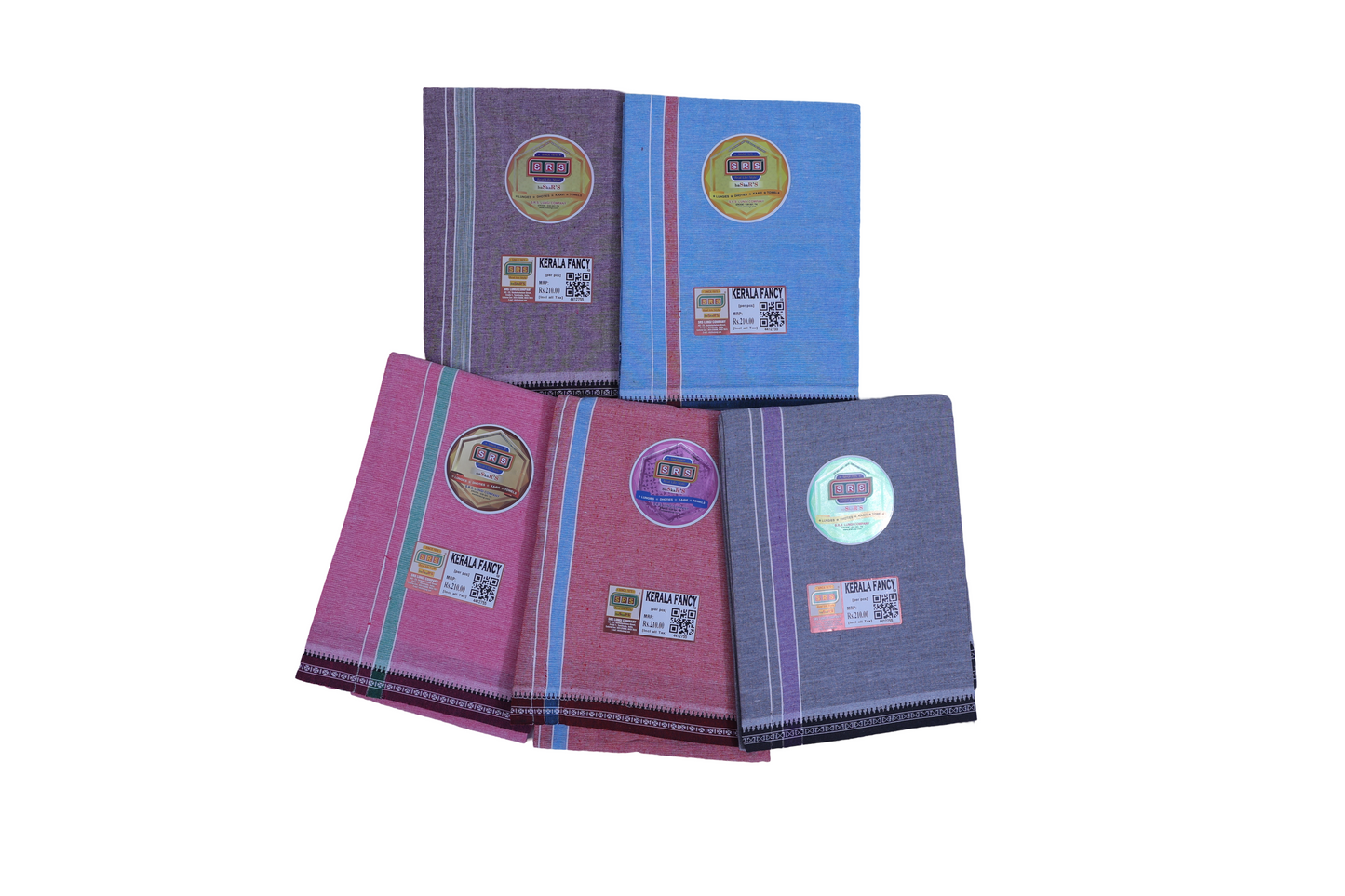 Colour Dhoti - Kerala Fancy Brand - SRS